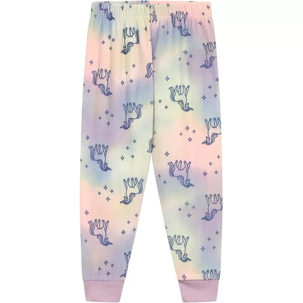 BTween 3-Pack Girls Pajama Pants Soft Fleece and Brushed Jersey Loose Fit Comfortable Lounge Bottoms