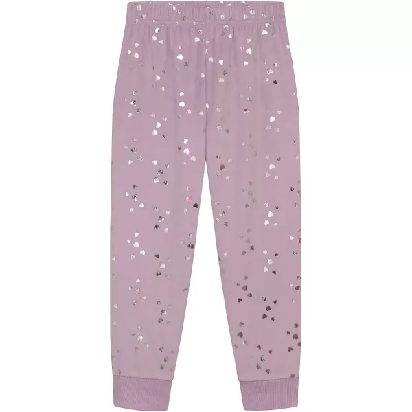 BTween 3-Pack Girls Pajama Pants Soft Fleece and Brushed Jersey Loose Fit Comfortable Lounge Bottoms