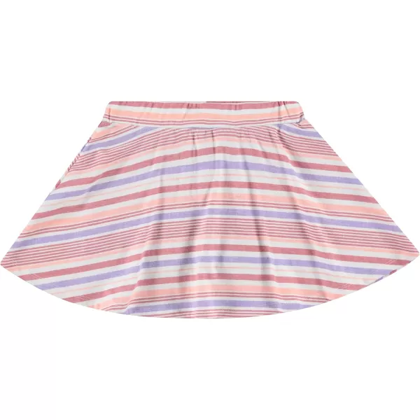 BTween 3 Pack Skorts for Girls - Kids Scooter Skirts - Skirt Layered Shorts with Floral, Solid, Tie Dye or Butterfly Prints