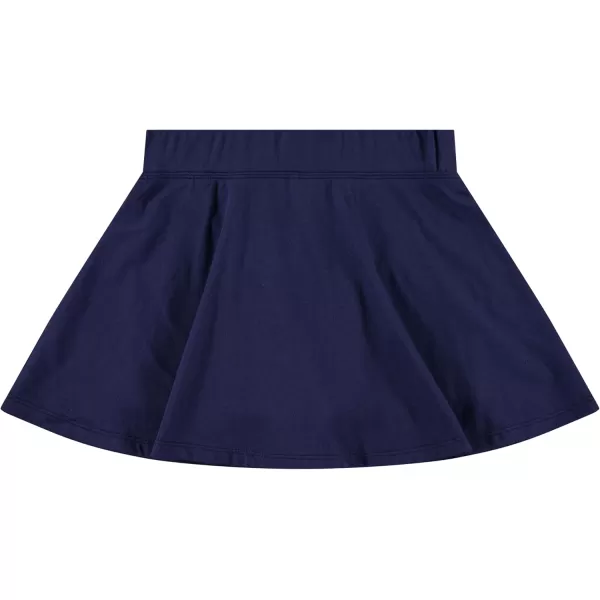 BTween 3 Pack Skorts for Girls - Kids Scooter Skirts - Skirt Layered Shorts with Floral, Solid, Tie Dye or Butterfly Prints