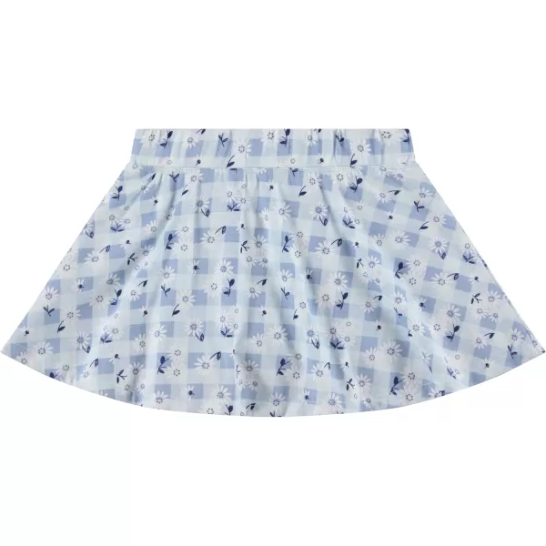 BTween 3 Pack Skorts for Girls - Kids Scooter Skirts - Skirt Layered Shorts with Floral, Solid, Tie Dye or Butterfly Prints