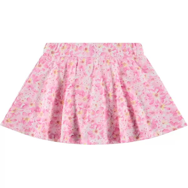 BTween 3 Pack Skorts for Girls - Kids Scooter Skirts - Skirt Layered Shorts with Floral, Solid, Tie Dye or Butterfly Prints