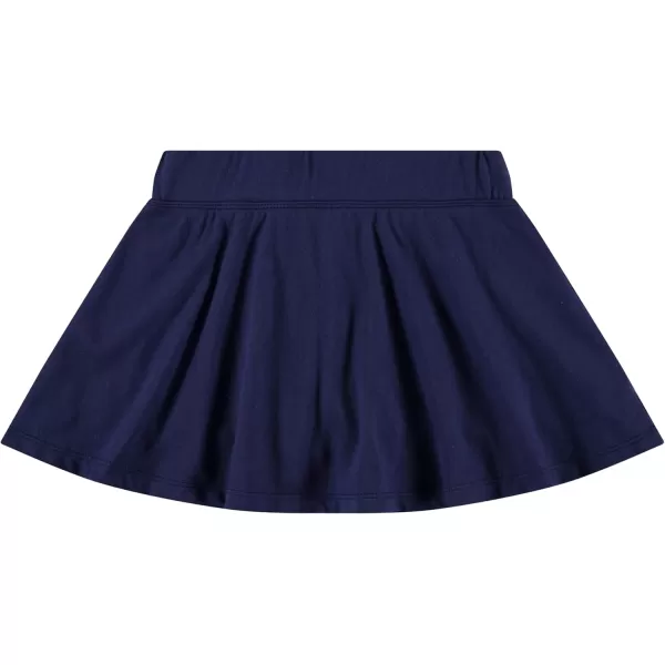 BTween 3 Pack Skorts for Girls - Kids Scooter Skirts - Skirt Layered Shorts with Floral, Solid, Tie Dye or Butterfly Prints