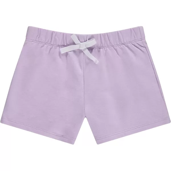 BTween 4-Pack Girls Shorts - Cotton French Terry Shorts for Girls - Kids Lounge, Sleep and Play Summer Clothing