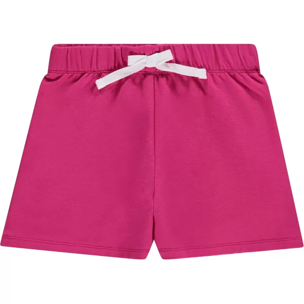 BTween 4-Pack Girls Shorts - Cotton French Terry Shorts for Girls - Kids Lounge, Sleep and Play Summer Clothing