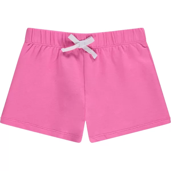 BTween 4-Pack Girls Shorts - Cotton French Terry Shorts for Girls - Kids Lounge, Sleep and Play Summer Clothing