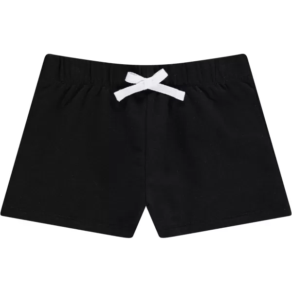 BTween 4-Pack Girls Shorts - Cotton French Terry Shorts for Girls - Kids Lounge, Sleep and Play Summer Clothing