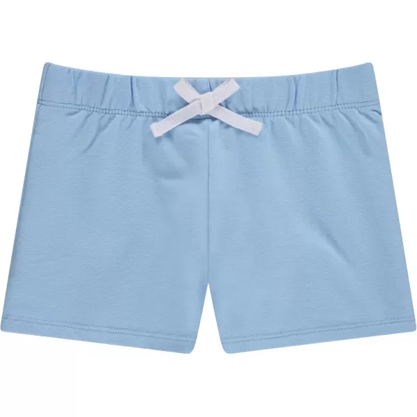BTween 4-Pack Girls Shorts - Cotton French Terry Shorts for Girls - Kids Lounge, Sleep and Play Summer Clothing