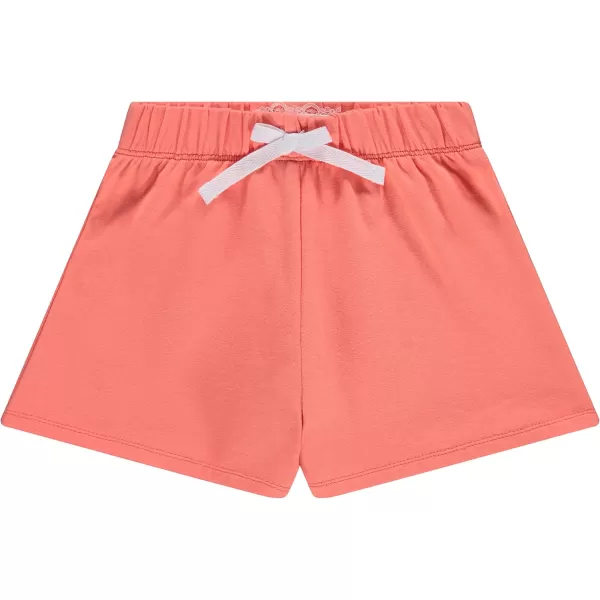 BTween 4-Pack Girls Shorts - Cotton French Terry Shorts for Girls - Kids Lounge, Sleep and Play Summer Clothing