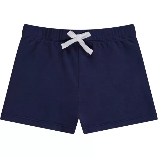 BTween 4-Pack Girls Shorts - Cotton French Terry Shorts for Girls - Kids Lounge, Sleep and Play Summer Clothing
