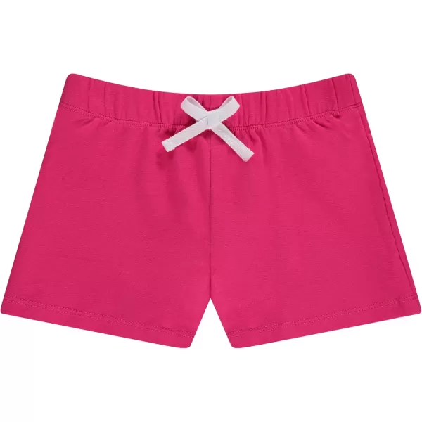BTween 4-Pack Girls Shorts - Cotton French Terry Shorts for Girls - Kids Lounge, Sleep and Play Summer Clothing