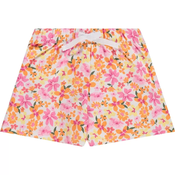 BTween 4-Pack Girls Shorts - Cotton French Terry Shorts for Girls - Kids Lounge, Sleep and Play Summer Clothing