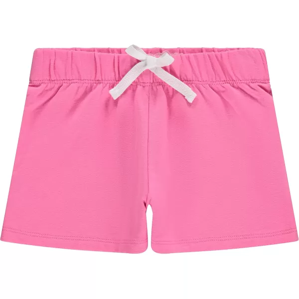 BTween 4-Pack Girls Shorts - Cotton French Terry Shorts for Girls - Kids Lounge, Sleep and Play Summer Clothing