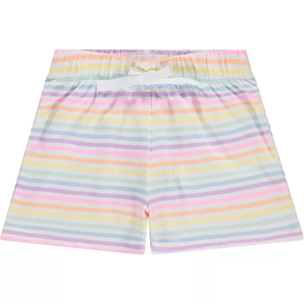 BTween 4-Pack Girls Shorts - Cotton French Terry Shorts for Girls - Kids Lounge, Sleep and Play Summer Clothing