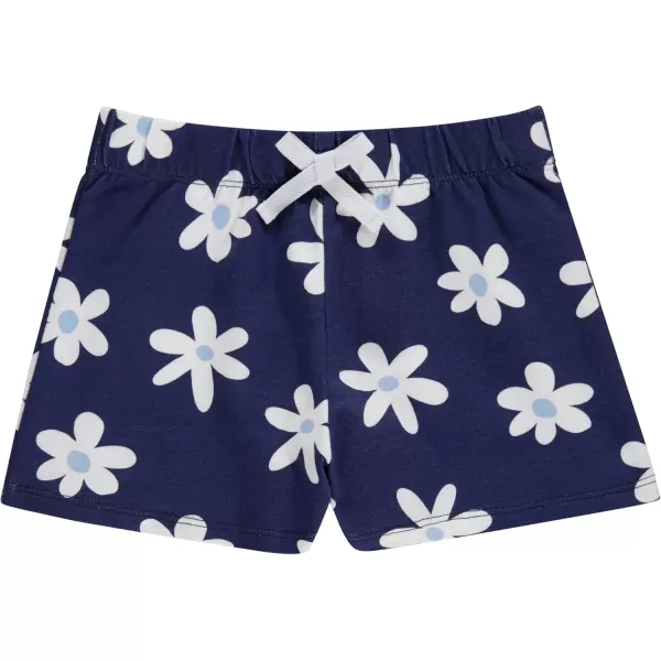 BTween 4-Pack Girls Shorts - Cotton French Terry Shorts for Girls - Kids Lounge, Sleep and Play Summer Clothing