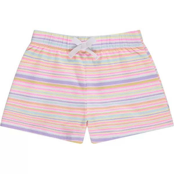 BTween 4-Pack Girls Shorts - Cotton French Terry Shorts for Girls - Kids Lounge, Sleep and Play Summer Clothing