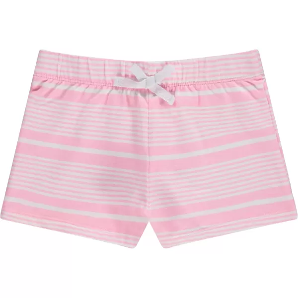 BTween 4-Pack Girls Shorts - Cotton French Terry Shorts for Girls - Kids Lounge, Sleep and Play Summer Clothing