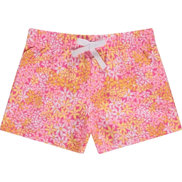 BTween 4-Pack Girls Shorts - Cotton French Terry Shorts for Girls - Kids Lounge, Sleep and Play Summer Clothing