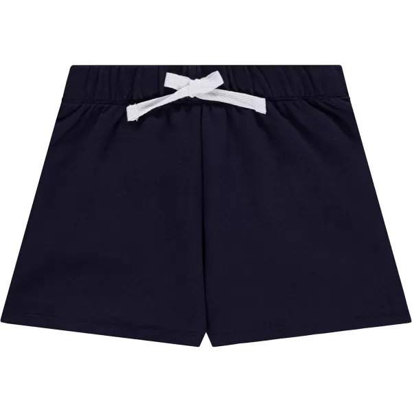 BTween 4-Pack Girls Shorts - Cotton French Terry Shorts for Girls - Kids Lounge, Sleep and Play Summer Clothing