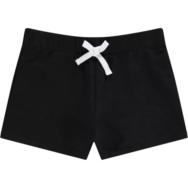 BTween 4-Pack Girls Shorts - Cotton French Terry Shorts for Girls - Kids Lounge, Sleep and Play Summer Clothing