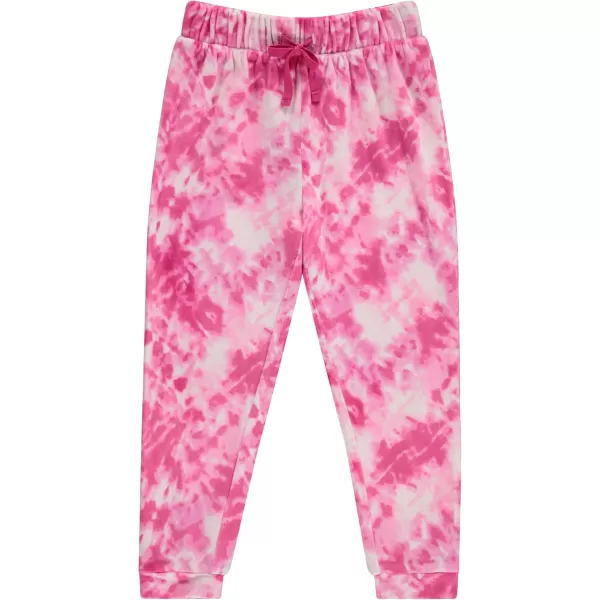 BTween Girl's 3-Pack Velour Jogger Pant Set - Solid, Tie Dye or Camo Sweatpants for Girls
