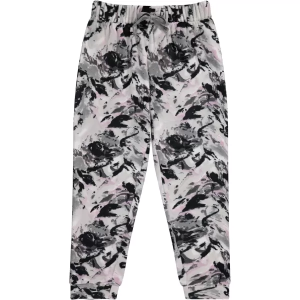 BTween Girl's 3-Pack Velour Jogger Pant Set - Solid, Tie Dye or Camo Sweatpants for Girls