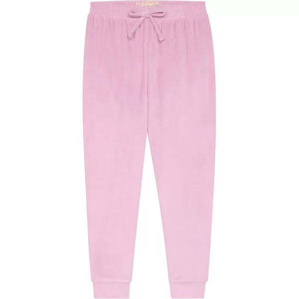 BTween Girl's 3-Pack Velour Jogger Pant Set - Solid, Tie Dye or Camo Sweatpants for Girls