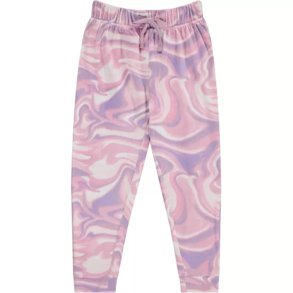 BTween Girl's 3-Pack Velour Jogger Pant Set - Solid, Tie Dye or Camo Sweatpants for Girls