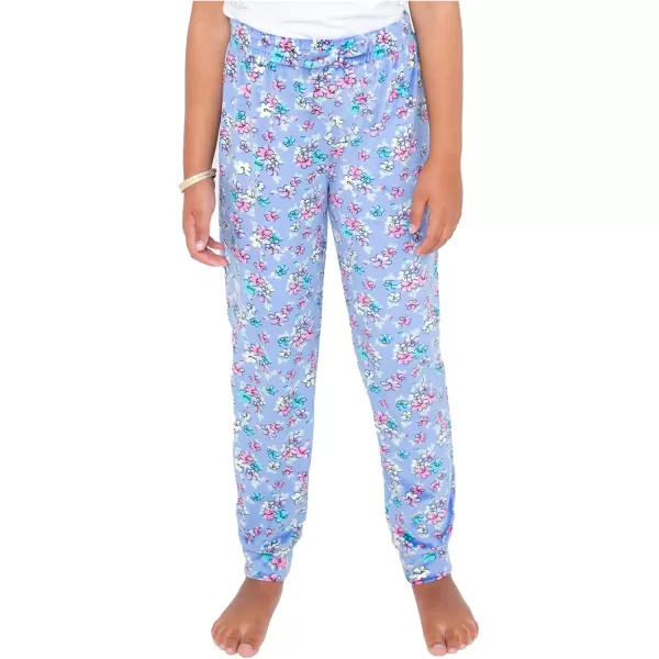 BTween Girl's 3-Pack Velour Jogger Pant Set - Solid, Tie Dye or Camo Sweatpants for Girls