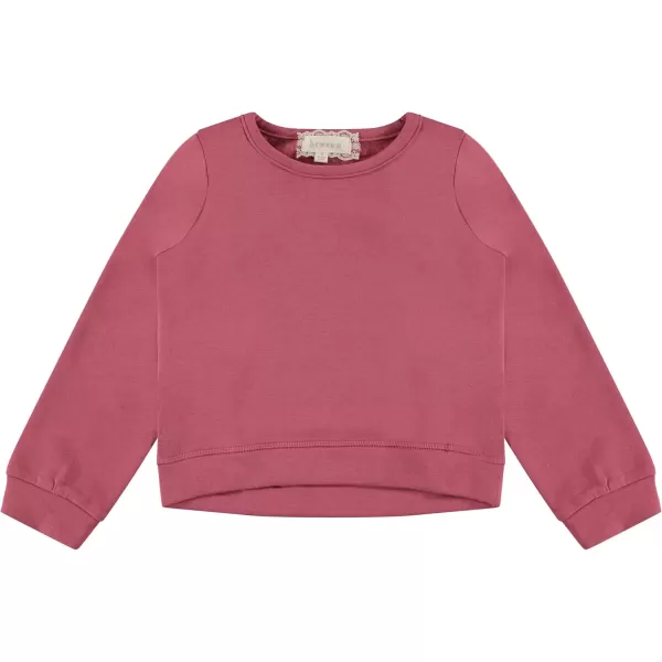 BTween Girls 3 Piece Long Sleeve Crew Neck Pullovers, Fleece Sweatshirt for Youth Kids