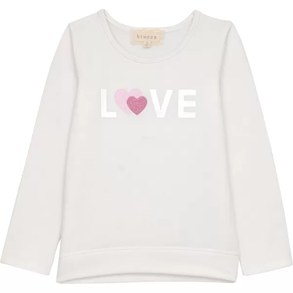 BTween Girls 3 Piece Long Sleeve Crew Neck Pullovers, Fleece Sweatshirt for Youth Kids