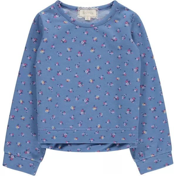 BTween Girls 3 Piece Long Sleeve Crew Neck Pullovers, Fleece Sweatshirt for Youth Kids
