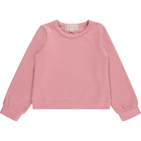 BTween Girls 3 Piece Long Sleeve Crew Neck Pullovers, Fleece Sweatshirt for Youth Kids