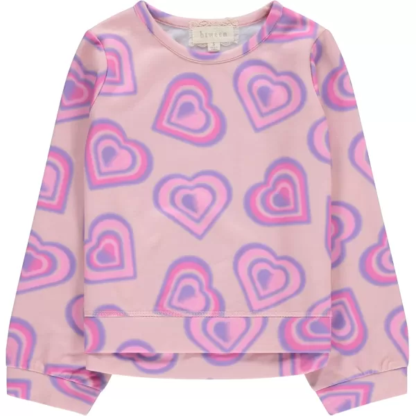 BTween Girls 3 Piece Long Sleeve Crew Neck Pullovers, Fleece Sweatshirt for Youth Kids