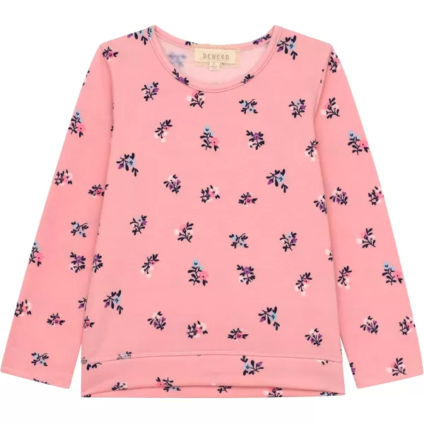 BTween Girls 3 Piece Long Sleeve Crew Neck Pullovers, Fleece Sweatshirt for Youth Kids