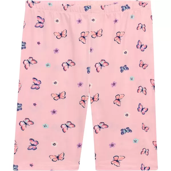 BTween Girls 4 Pack Athletic Bike Shorts, Fashion Short, Workout Clothes for Girls