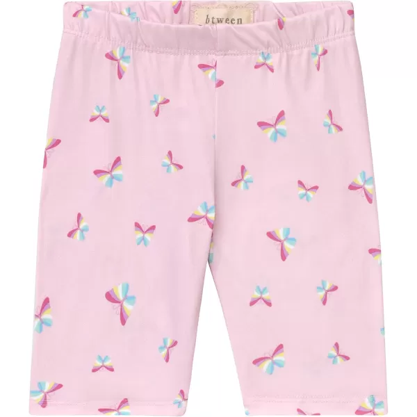 BTween Girls 4 Pack Fashion Summer Clothes Set - Shorts Tank Top Short Sleeve and Biker Shorts
