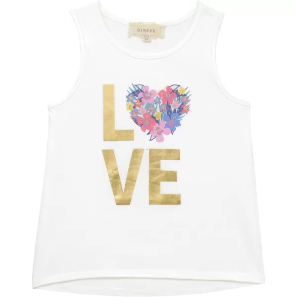BTween Girls 4 Pack Fashion Summer Tank Top Cotton Blend Clothes Set - Mixed Colors