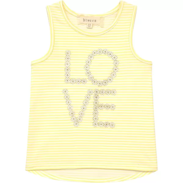 BTween Girls 4 Pack Fashion Summer Tank Top Cotton Blend Clothes Set - Mixed Colors