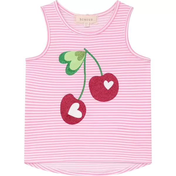 BTween Girls 4 Pack Fashion Summer Tank Top Cotton Blend Clothes Set - Mixed Colors