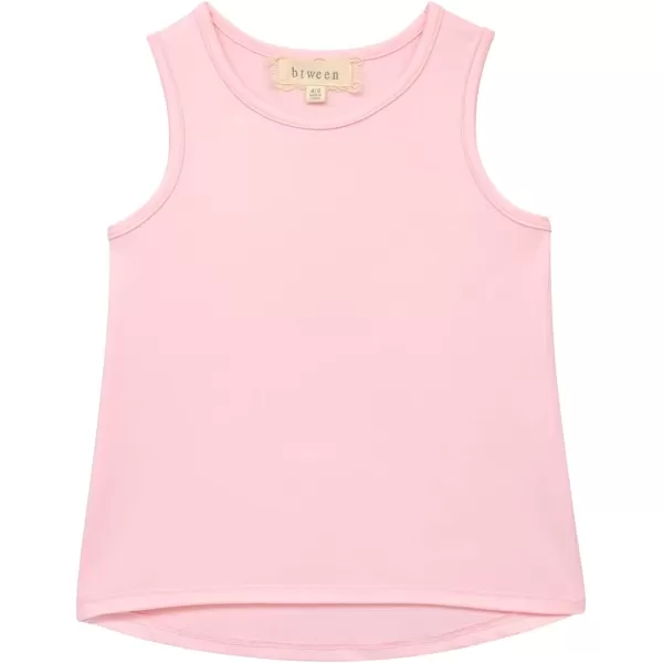BTween Girls 4 Pack Fashion Summer Tank Top Cotton Blend Clothes Set - Mixed Colors