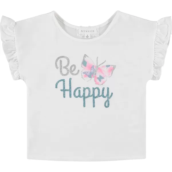 BTween Girls 4 Pack Floral Fashion Summer Clothes Set - Tutu Skirt Tank Top Short Sleeve and Biker Shorts