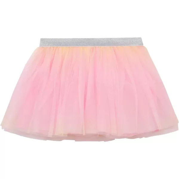 BTween Girls 4 Pack Floral Fashion Summer Clothes Set - Tutu Skirt Tank Top Short Sleeve and Biker Shorts
