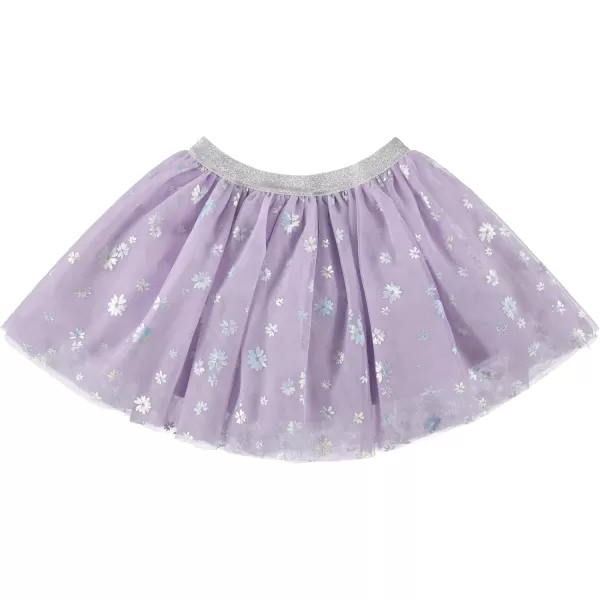 BTween Girls 4 Pack Floral Fashion Summer Clothes Set - Tutu Skirt Tank Top Short Sleeve and Biker Shorts