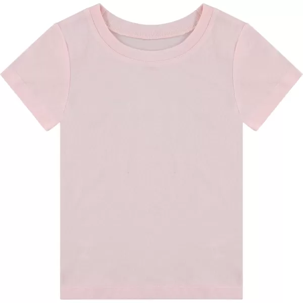 BTween Girls 4-Piece Summer Tops | Fashionable Short Sleeve T-Shirt | Casual Daily Shirt for Kids - Assorted Colors