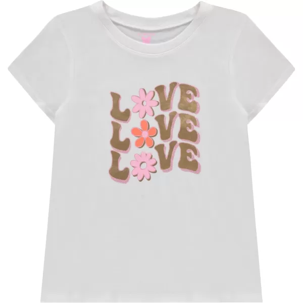 BTween Girls 4-Piece Summer Tops | Fashionable Short Sleeve T-Shirt | Casual Daily Shirt for Kids - Assorted Colors