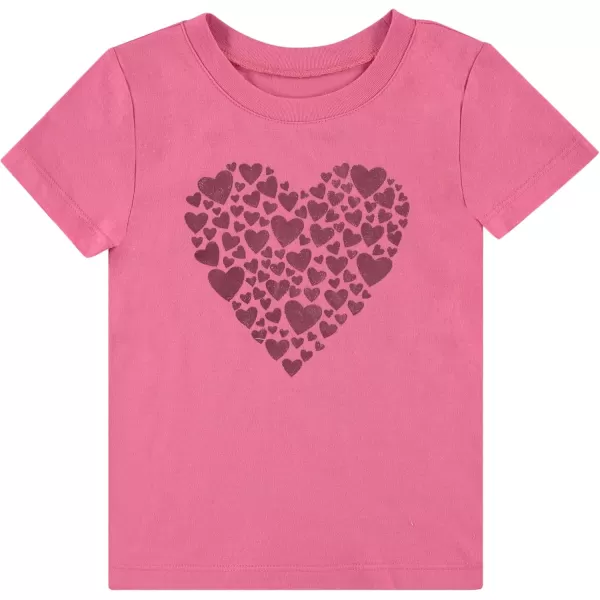 BTween Girls 4-Piece Summer Tops | Fashionable Short Sleeve T-Shirt | Casual Daily Shirt for Kids - Assorted Colors