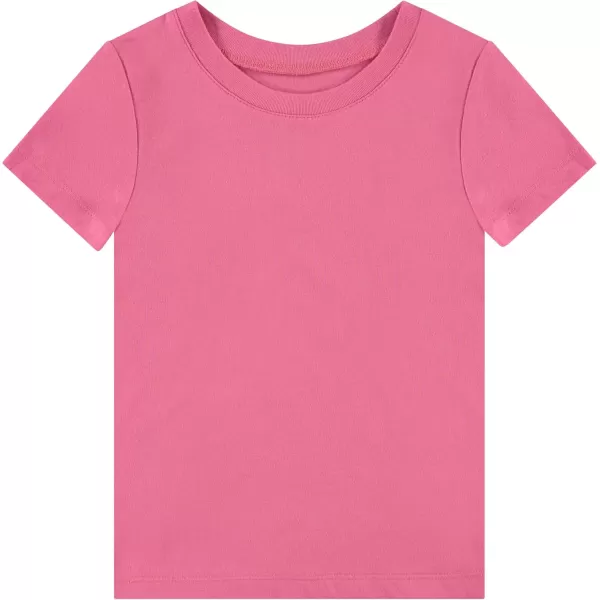 BTween Girls 4-Piece Summer Tops | Fashionable Short Sleeve T-Shirt | Casual Daily Shirt for Kids - Assorted Colors