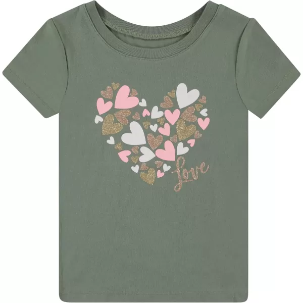 BTween Girls 4-Piece Summer Tops | Fashionable Short Sleeve T-Shirt | Casual Daily Shirt for Kids - Assorted Colors