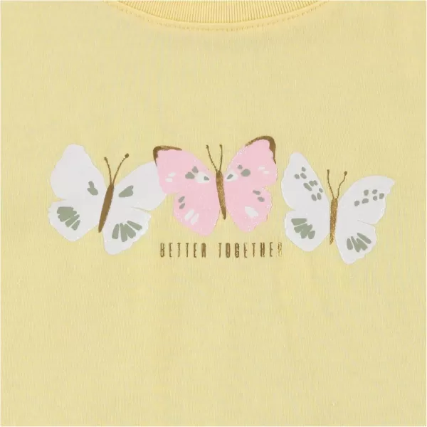BTween Girls 4-Piece Summer Tops | Fashionable Short Sleeve T-Shirt | Casual Daily Shirt for Kids - Assorted Colors
